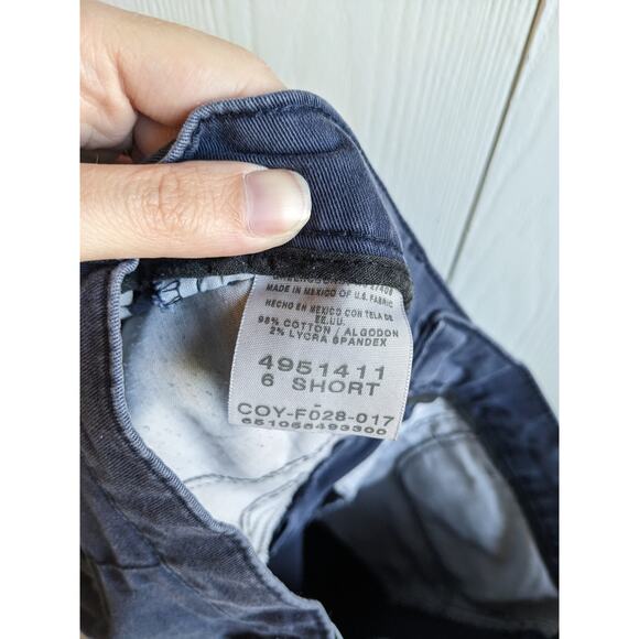 Lee Womens Sz 6S Short Petite At The waist Slate Blue Dress Pants Slacks Bootcut - Picture 4 of 6